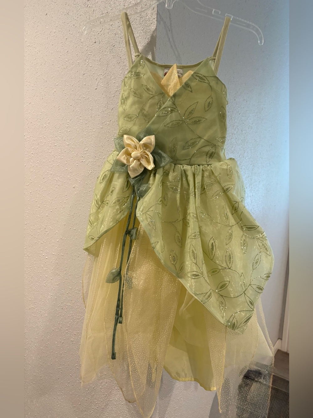 Disney World Parks Tiana Princess & The Frog Dress Halloween Costume Child 7/8